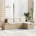 Maison Exclusive - Ensemble de jardin pour 4 personnes, beige, en polyrotin