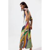 Desigual robe midi multi