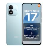 REDMI Note 17, Smartphone 4+128GB, Sky Teal, 7700mAh Batterij | 50MP-camera, 45W snelladen, 6,99 inch FHD+ GOLED-display, Xiaomi HyperOS 3 + Google Gemini, IP65 water- en stofbestendig