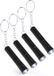 Merkloos / Sans marque Makito Western Europe (mkto) Sleutelhanger met zaklamp - Zwart