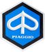 Embleem Piaggio Embleem „Piaggio” Zeshoekige Cascade Etc. Aluminium, Zelfklevend 25X30 Mm Voor Vespa 50/Et3 Enz.