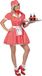 Finidi Jaren 50 robe de serveuse M Rouge