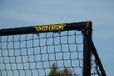 Voetbaldoel Fun zwart en rood 1,8 x 1,2 m met opties (doel + schietmuur rood)