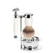 MÜHLE Sophist 4-delig scheren Silvertip Badger Scheerset Safety Razor Porselein