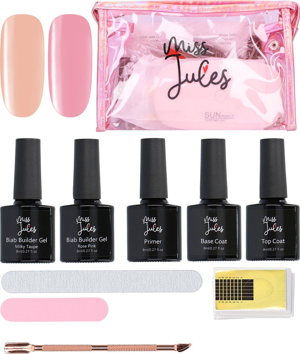 Miss Jules BIAB Starter Pakket - Builder in a Bottle - Rose Pink