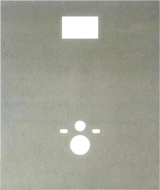 Bally MDF-plaat Voorgeboord Voor Hangtoilet Inbouwreservoirs 1200x1000x18mm Groen