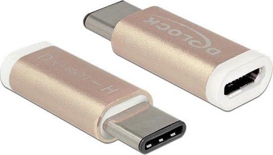 OKS USB-C (m) - USB Micro B (v) adapter - USB2.0 / Koper