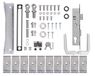 Alberts 678135 Flexo accessoireset | voor enkele deur | 1400 tot 2000 mm hoogte | ruw staal, thermisch verzinkt