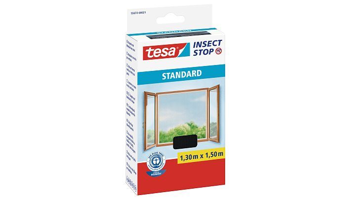 tesa STANDARD 55672-00021-03 Vliegenhor Antraciet 1 stuk(s)