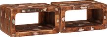 vidaXL Nachtkastje 2 stuks Bruin 45 x 30 x 24 cm