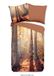 Muller Textiles Pure dekbedovertrek bomen/ bos - 2 persoons 200x200/220 cm - Multi - Microvezel