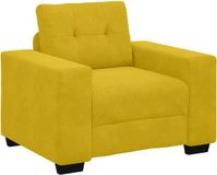 vidaXL Sofastoel Geel Fluweel 100x78x80 cm