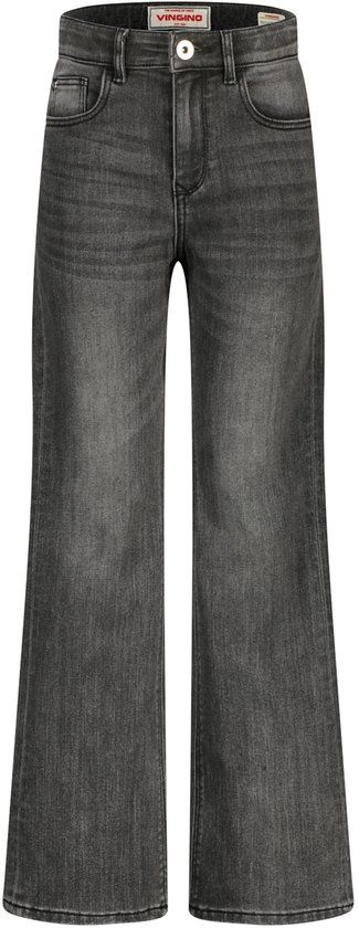 Vingino Claire Meisjes Jeans - Dark Grey Vintage