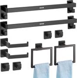 Vevor Badkamer Hardware Accessoires Set (10-Delig) Matzwart