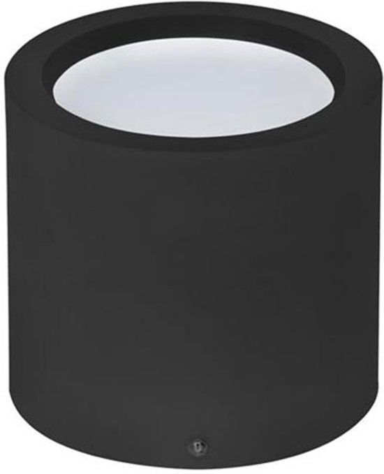 BES LED LED Downlight - Opbouw Rond Hoog XL 15W - 4200K - Zwart - Ø180mm