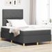 Prolenta Maison Exclusive - Lit boxspring exclusif avec tête de lit, couleur gris foncé, dimensions 120 x 190 cm, revêtement en tissu