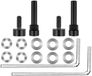 Bose Jeu de vis pour charnière - Compatible avec les écouteurs Bose QC35/35 II/45/SE/QC Kit de réparation d'oreillette pivotante - Noir