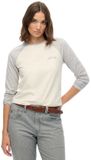 Superdry Essential baseballtop met logo en lange mouwen Dames Lange mouwen shirts