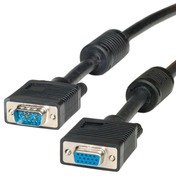 ROLINE HQ VGA Kabel - HD15 M/F - 3m - Zwart
