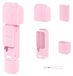 Wigento Housse de protection en silicone antichoc pour accessoires de caméra DJI Osmo Pocket 4, rose