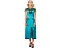 Smiffys Peaky Blinders Grace Shelby Kostuum - M - Turquoise