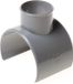 DYKA Zadelstuk PVC grijs 110 x 50mm