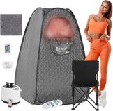 Sauna portable avec chaise pliable et télécommande