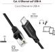 Logilink Kabeladapter USB C/M naar RJ45/M 10M Actief