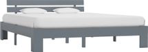Maison Exclusive - Cadre de lit sans matelas gris bois massif de pin 180x200 cm