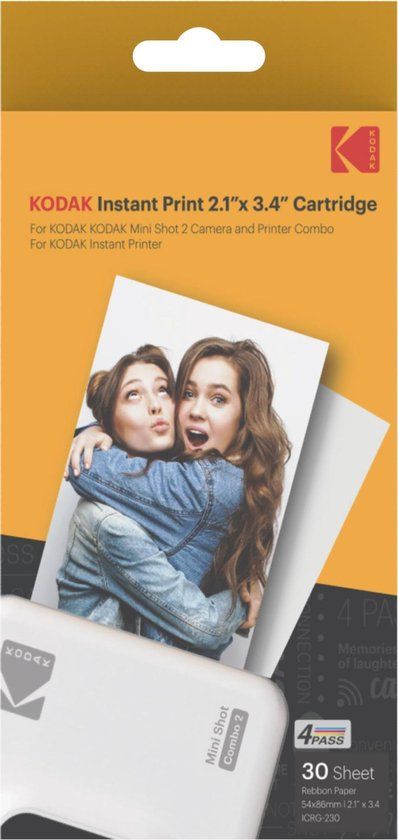 Kodak Instant print 2.1x3.4 cartridge for 30 photos - ICRG-230