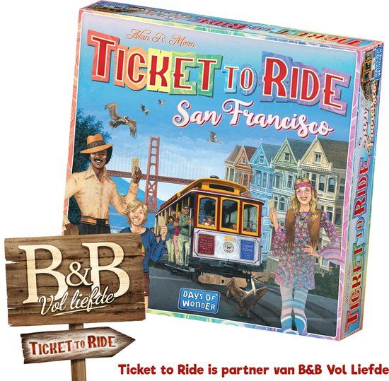Days of Wonder Ticket To Ride San Francisco - Stedeneditie - Bordspel - Strategisch spel - Nederlands