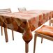 PETTI Artigiani Italiani - Tafelkleed, tafelkleed, tafelkleed voor de keuken van katoen, design cirkel blauw X6 plekjes (140 x 180 cm) 100% Made in Italy
