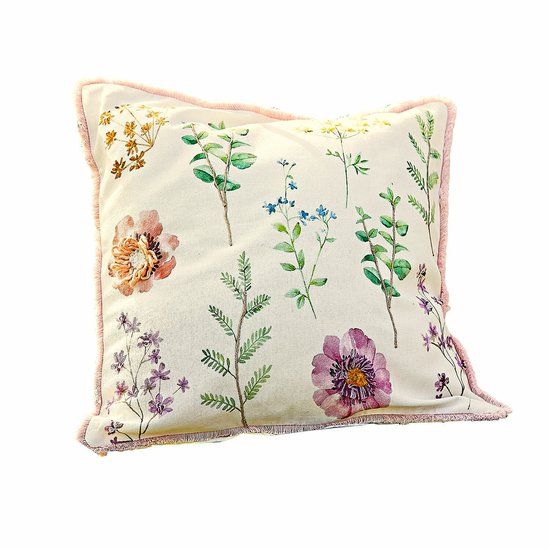LOBERON Kussenhoes Fahzoura bont 40x40 cm Katoen