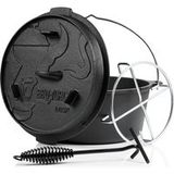 Bbq-Toro Dutch Oven Premium Serie, fonteen kookpot/braadpot met deksellichter, voorgewarmd, verschillende maten