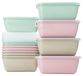 Boîtes de conservation - 500 ml - Set de 12 - Couvercle transparent - Sans BPA