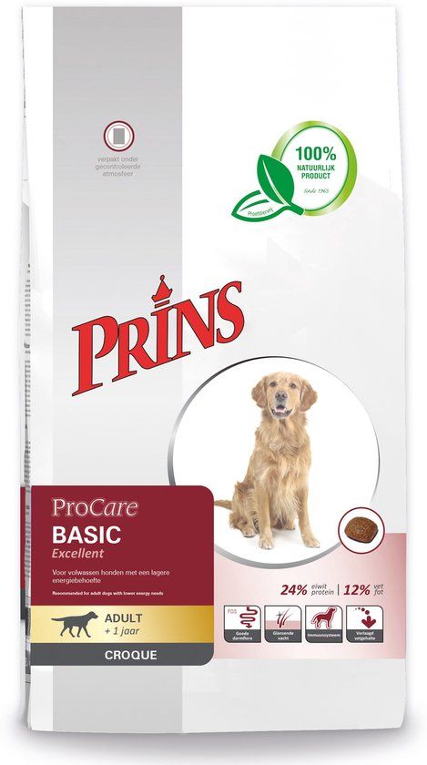 Prins Procare Hondenvoer Basic Excellent - 10 kg