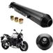 Silencieux d'échappement de moto, ajustement universel, design rétro classique, noir