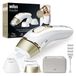 Braun IPL Silk Expert Pro 5 PL5358 Ontharingsapparaat voor dames, zichtbare ontharing, ontworpen in Duitsland, Venus scheerapparaat, 4 opzetstukken, alternatief voor laser ontharing, wit/goud