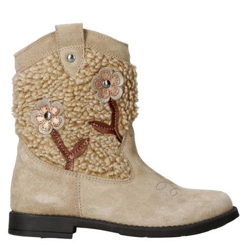 Clic! suède cowboylaarzen beige