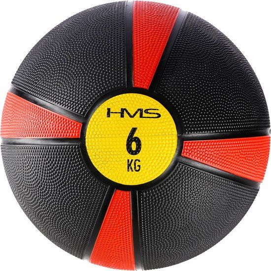 HMS Teko HMS NK06 Medicijnbal - 6 kg - Zwart/Rood