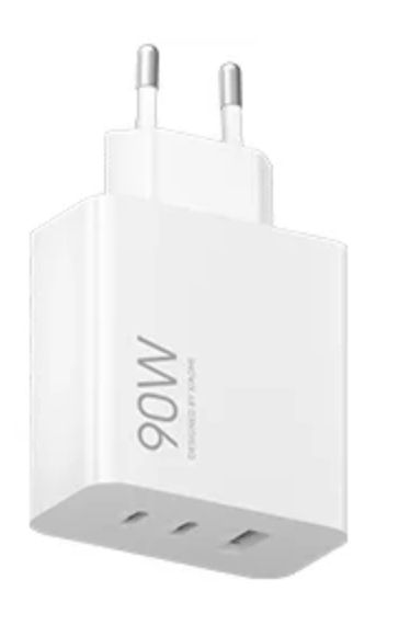 Xiaomi 90W HyperCharge Power Adapter - 3-Port - White - EU Plug
