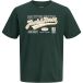 JACK & JONES Shirt geel / donkergroen / wit