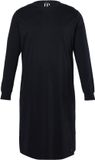 JP 1880 Heren Nachthemd Basic Lange Mouwen Zijsplit Zwart Maat 6XL