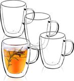 Merkloos / Sans marque Netfox Distribution sp. z o. o. Dubbelwandige latte macchiato-glazen, 4 x 330ml