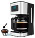 Merkloos Koffiezetapparaat programmeerbaar koffiezetmachine - 12 kopjes - 950 W - 1,5 l - RVS
