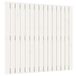 VidaXL Wandhoofdbord Grenenhout Wit 95,5x3x90 cm