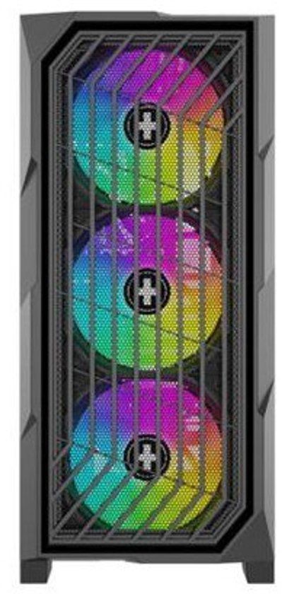 Xilence XG181 Midi Tower PC-behuizing met 3 ARGB-fans en glazen zijpaneel