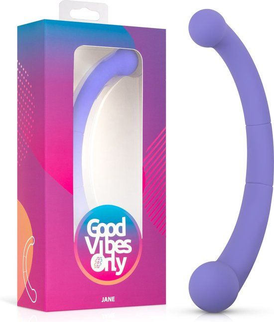 Good Vibes Only - Double End Vibrator Jane - Paars - 25 cm