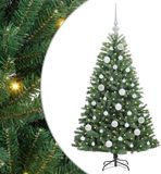 vidaXL Sapin de Noël artificiel articulé vert 120 cm PVC et métal