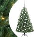 vidaXL Sapin de Noël artificiel articulé vert 120 cm PVC et métal